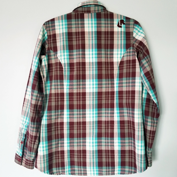 Burton Womens Plaid Button Up - Picture 3 of 5
